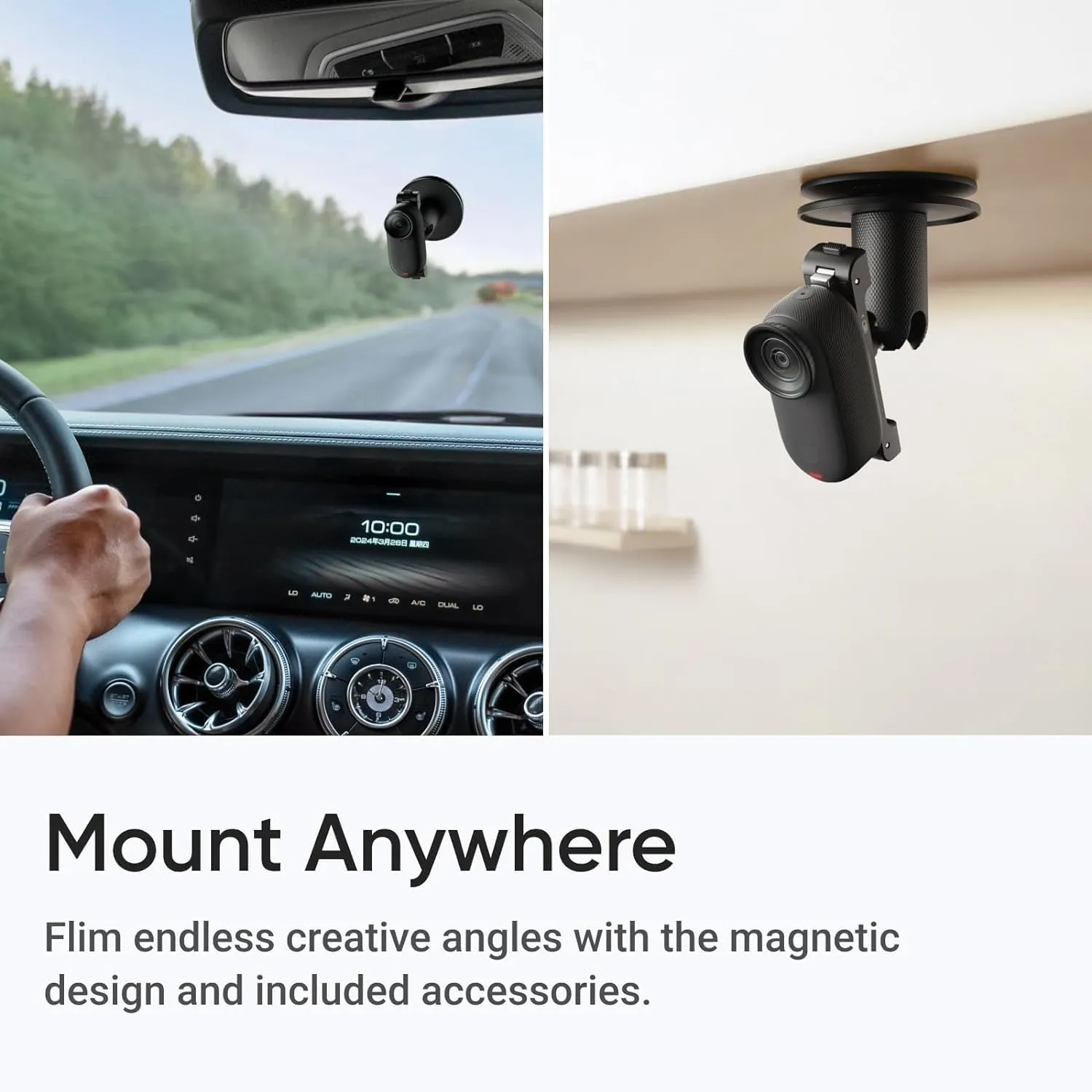 Insta360 GO 3S 64GB  Waterproof Tiny Mighty Action Camera with 4K 3840x2160 Video & 4000x3000 Photo, FlowState Stabilization, AI Editing, Action Pod (64GB Black)