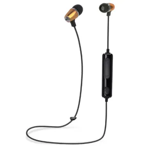 iTD Gear Metal Bullet In Ear Bluetooth Stereo Headphones in Gold