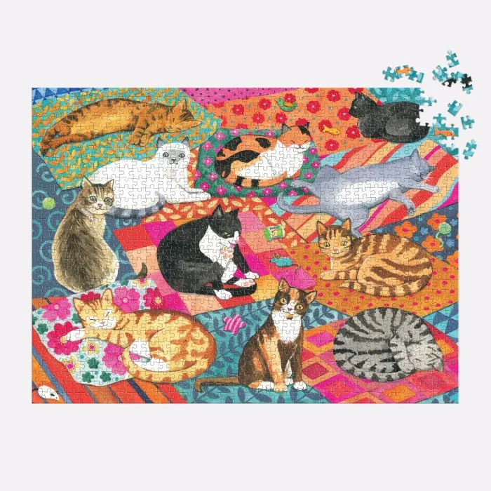 Jigsaw Puzzle - Lounging Cats 1000pc