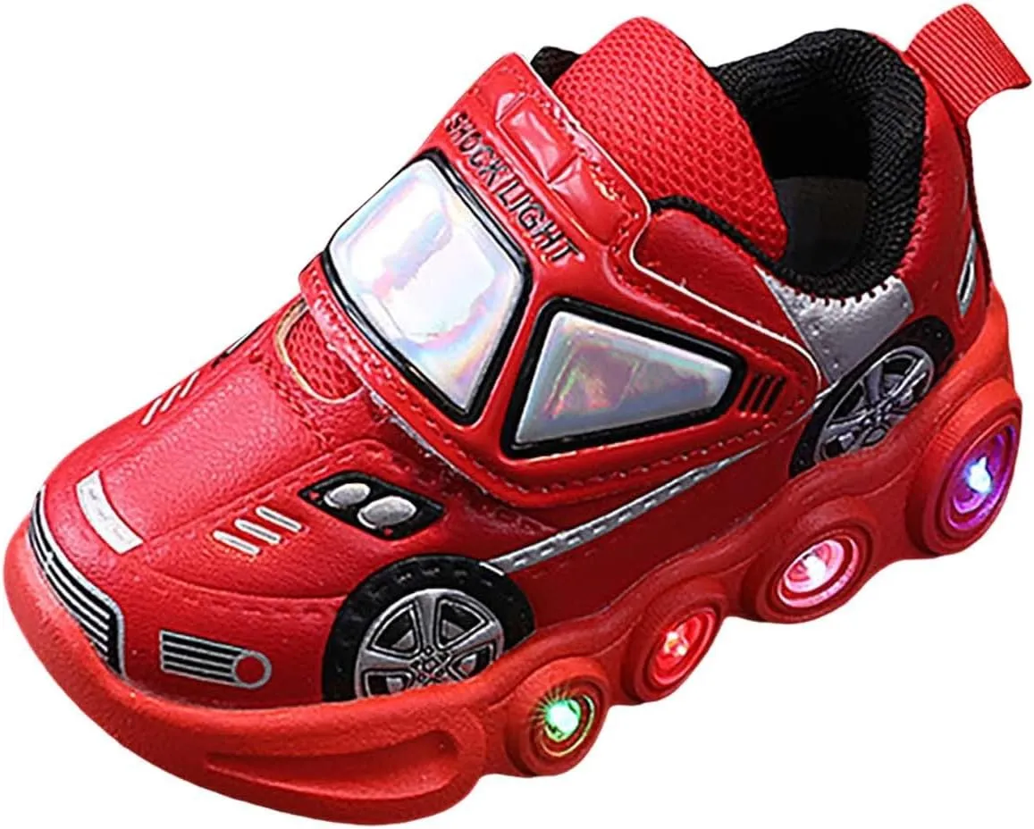 JINCAIHONG Kids Sneakers Light Up Shoes Baby Flashing Walking Slippers Glittery Shoes for Toddler Girls Boys