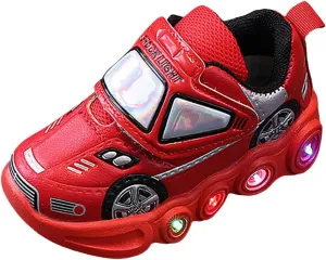 JINCAIHONG Kids Sneakers Light Up Shoes Baby Flashing Walking Slippers Glittery Shoes for Toddler Girls Boys