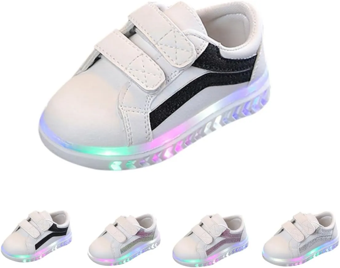 JINCAIHONG Kids Sneakers Light Up Shoes for Girls Boys Running Shoes with LED Lights Toddler Babys Walking Slippers