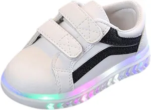 JINCAIHONG Kids Sneakers Light Up Shoes for Girls Boys Running Shoes with LED Lights Toddler Babys Walking Slippers