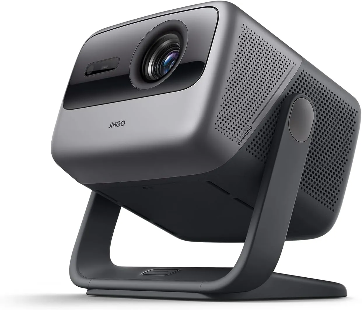JMGO N1 Ultra 4K Triple Laser Projector, 360 Freestyle Gimbal, Blu-Ray 3D, 2200 CVIA Lumen, HDR 10, Android TV 11, 10W*2 Dynaudio Speakers, Instant Keystone Correction, Smart & Portable Theater