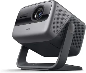 JMGO N1 Ultra 4K Triple Laser Projector, 360 Freestyle Gimbal, Blu-Ray 3D, 2200 CVIA Lumen, HDR 10, Android TV 11, 10W*2 Dynaudio Speakers, Instant Keystone Correction, Smart & Portable Theater