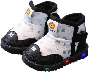 Kids Boys Girls Breathable LED Light Up Flashing Sneakers for Children Toddler Baby Light Up Sport Crib Shoes