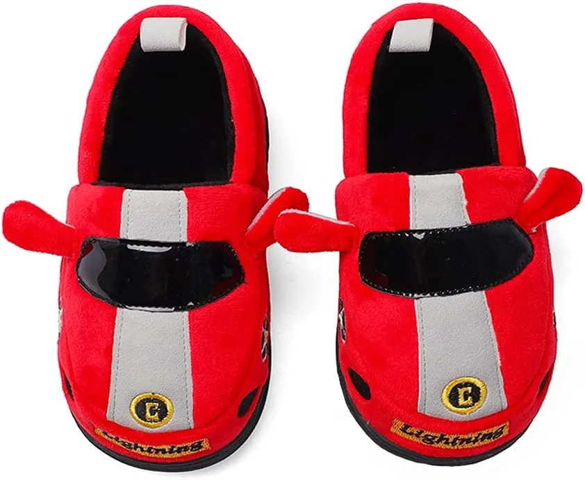 Kids Boys Girls Warm Slippers Kids Non-Slip Winter Indoor Household Shoes