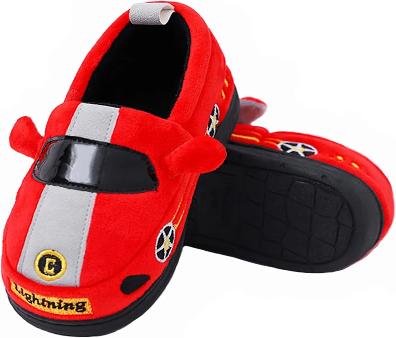 Kids Boys Girls Warm Slippers Kids Non-Slip Winter Indoor Household Shoes