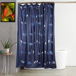 Kuber Industries Shower Curtain & Bathmat Set | Non-Slip Bath mats for Bathroom | Easy-Slide Curtains | Polyester Curtain or Bathmat for Bath Décor | XTL212-3T | 15 Pcs Set | Multicolor