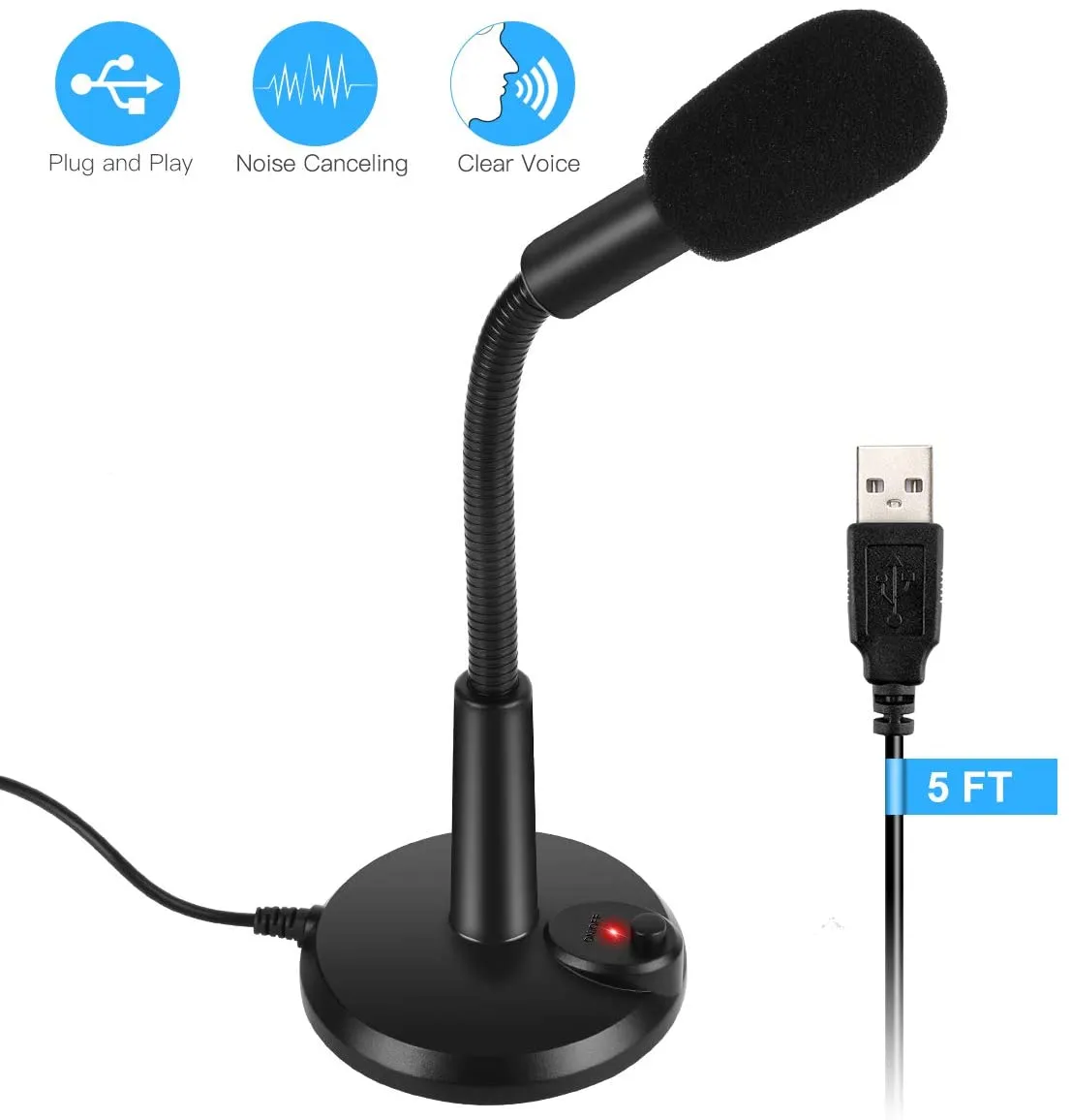 LarmTek Microphone for Computer, M2