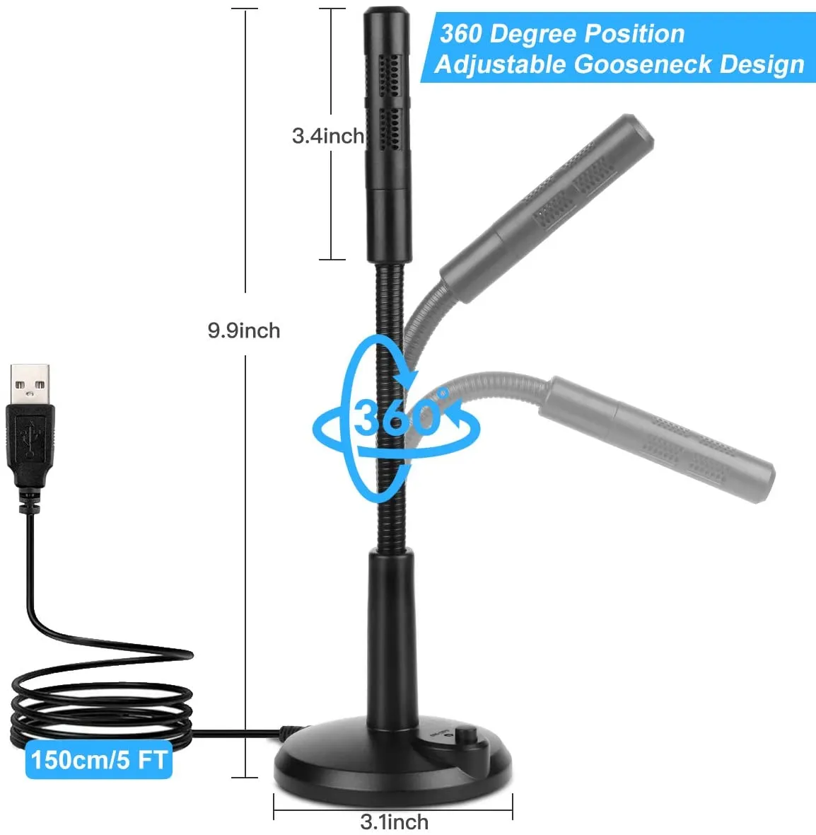 LarmTek Microphone for Computer, M2