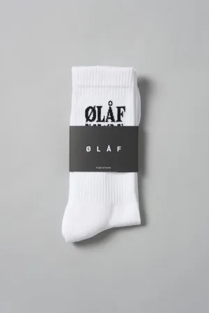 LF Triple Socks <br>White