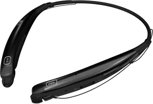 LG Tone Pro HBS-770 Behind-The-Neck in-Ear Earbuds Headphones Wireless Neckband Stereo Headset, Black (Non-Retail Packaging) (Renewed)