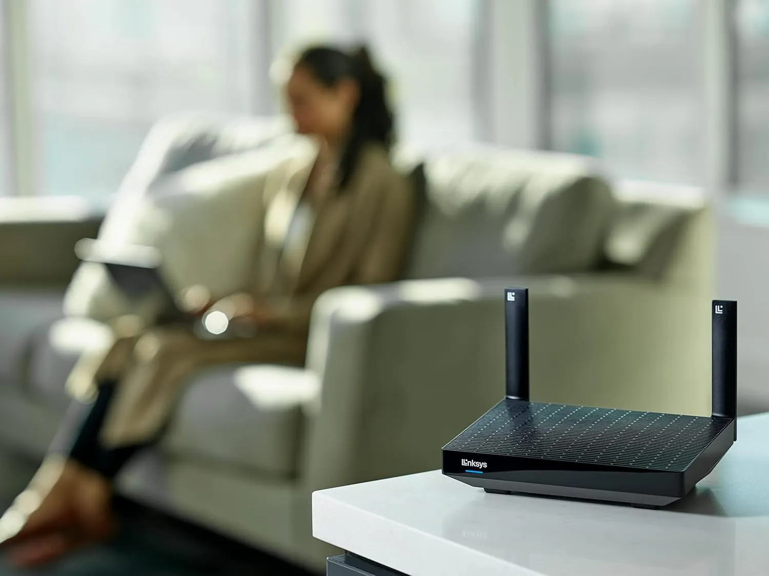 Linksys Hydra Pro 6 Mesh WiFi 6 Router - WiFi Extender Replacement - MR5500-AMZ - Mesh WiFi Router for Wireless Internet - WiFi Mesh Wireless Router - Mesh Router Connect to 30  Devices 2,700 Sq Ft