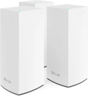 Linksys Mesh WiFi 6 Velop Tri-Band | with Apple HomeKit | Connect 120  Devices | WiFi Extender Replacement | 8,100 Sq Ft Coverage | MX12600-3PK