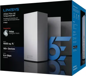 Linksys MX8503 Atlas Max 6E Tri-Band Mesh Wi-Fi 6E System (3 Pack)