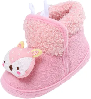 Little Girls Autumn Boots Baby Girls Boys Warm Shoes Soft Sole Booties Snow Boots Comfortable Shoes Infant Boots
