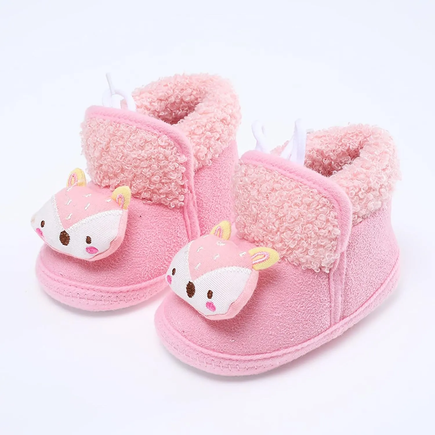 Little Girls Autumn Boots Baby Girls Boys Warm Shoes Soft Sole Booties Snow Boots Comfortable Shoes Infant Boots