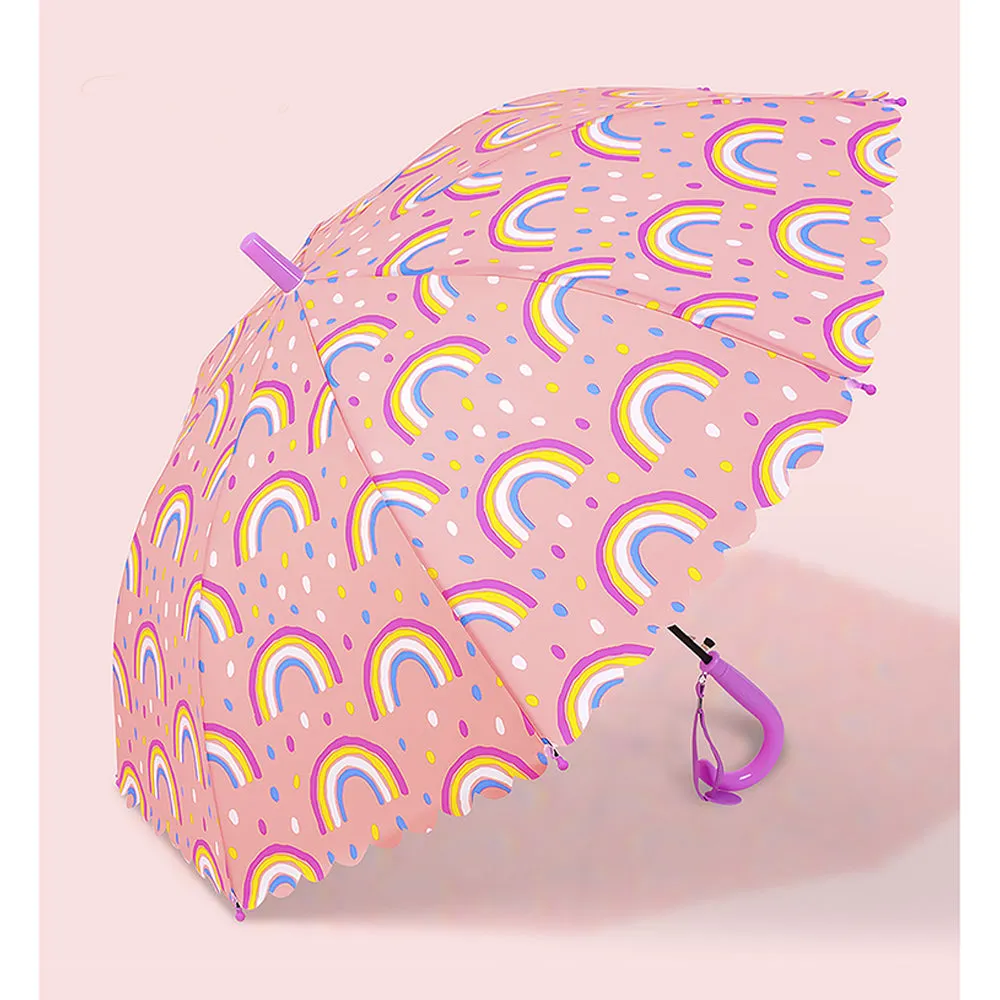 Little Surprise Box Bright Rainbow Pink Umbrella for Kids