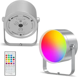 LUXCEO RGB LED Video Light, 10W Video Lighting with Remote Control, Dimmable Photography Light with Full Colors, Music Sync, 10 Scene Modes, Background Light for Photography, Video Shooting
