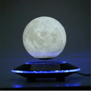 Magnetic Levitating Moon Lamp, Floating 3D LED Light for Home Decor