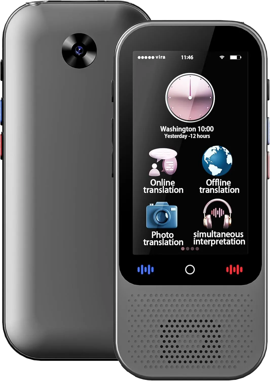 Marsno Language Translator Device 138 Languages, S80 Pro Ai Translator No WiFi Needed, Real-Time Two-Way Voice Translation, Portable Translator with ChatGPT for Travel Business Learning
