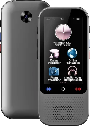 Marsno Language Translator Device 138 Languages, S80 Pro Ai Translator No WiFi Needed, Real-Time Two-Way Voice Translation, Portable Translator with ChatGPT for Travel Business Learning