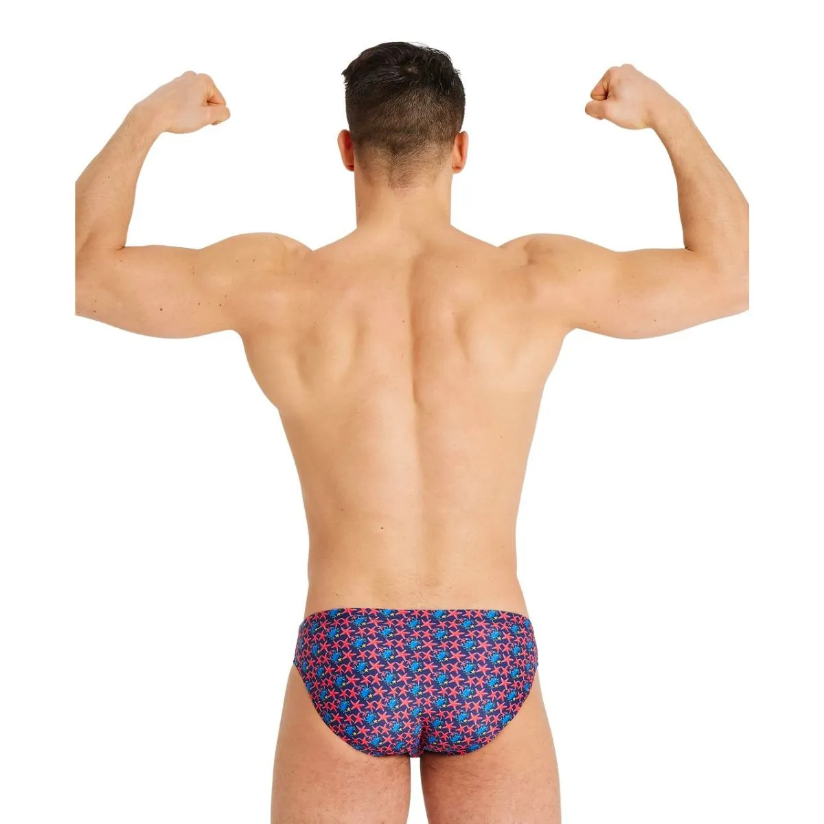 MEN'S ALLOVER BRIEF - ROYAL/MULTI