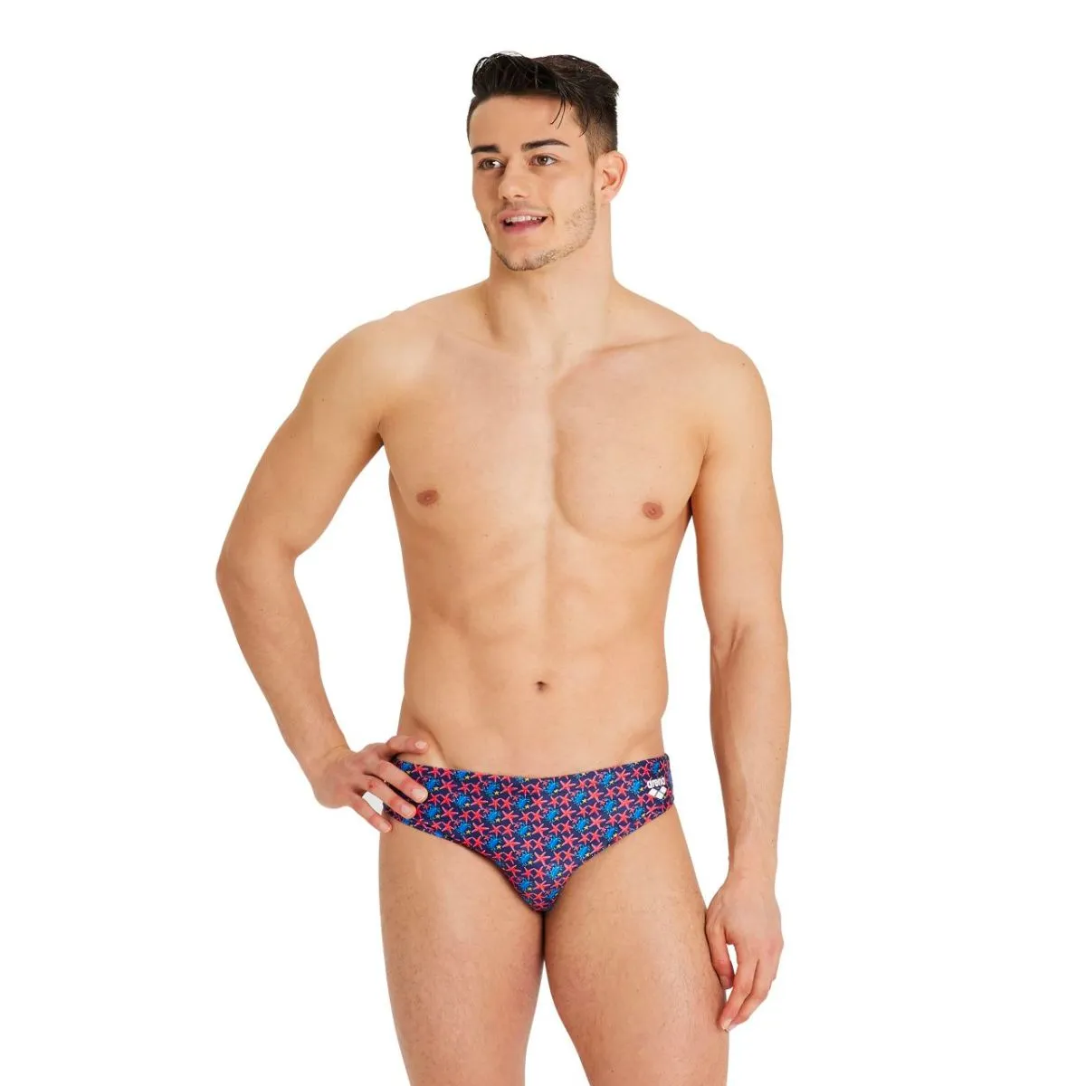 MEN'S ALLOVER BRIEF - ROYAL/MULTI