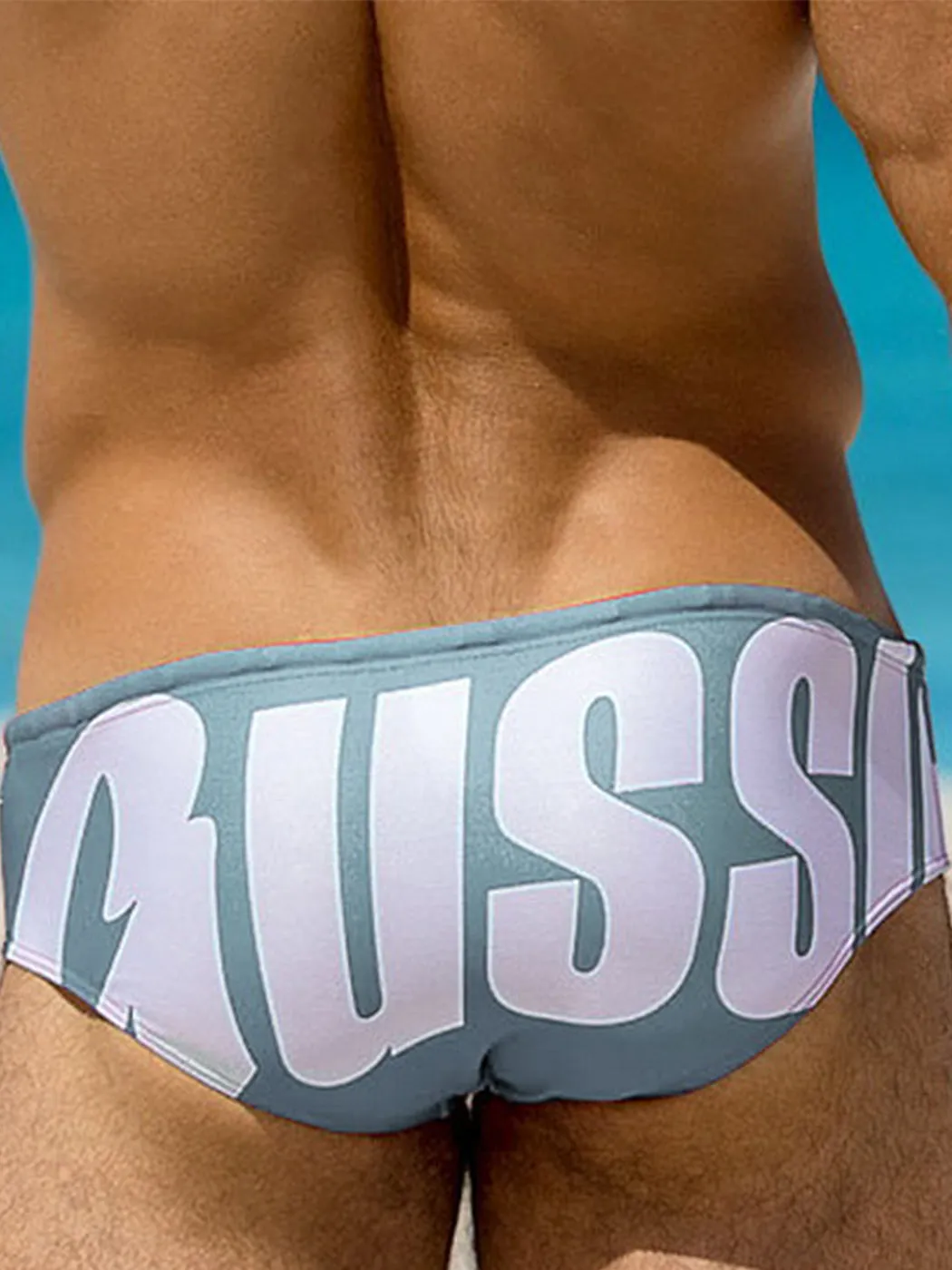 Men's Sexy Letter Printed Swim Briefs