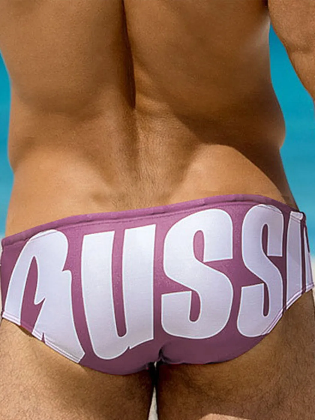 Men's Sexy Letter Printed Swim Briefs
