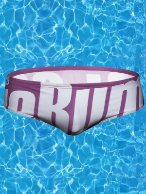 Men's Sexy Letter Printed Swim Briefs