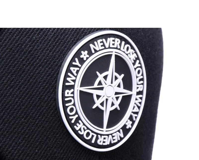 Mesh Baseball Hat w/ Compass Design
