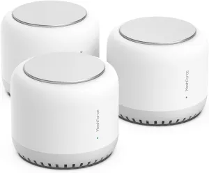 Meshforce M7 Tri-Band Whole Home Mesh WiFi System (3 Pack), Gigabit Mesh WiFi Routers, Seamless High Performance Wireless Covers 7  Rooms and 75  Devices