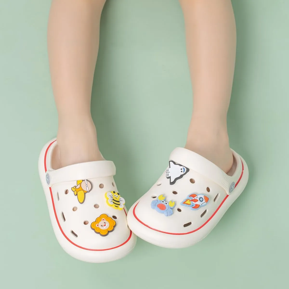 Miamooi Kids Girls Boys Clogs Garden Clogs Toddler Cartoon Slides Sandals Slip-on Water Shoes Indoor Outdoor Waterproof Beach Pool Slippers