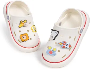 Miamooi Kids Girls Boys Clogs Garden Clogs Toddler Cartoon Slides Sandals Slip-on Water Shoes Indoor Outdoor Waterproof Beach Pool Slippers