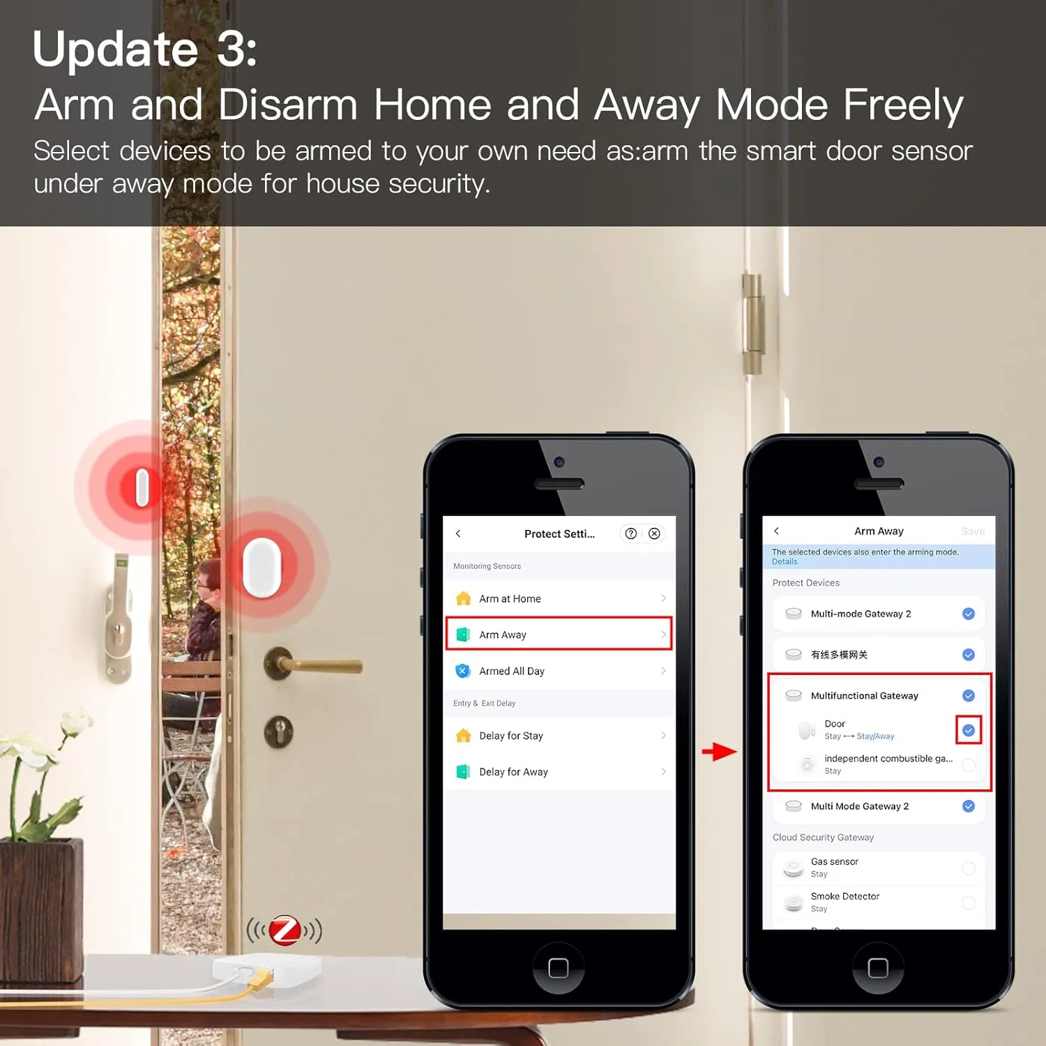MOES ZigBee 3.0 & Bluetooth & Mesh Hub Only Support Tuya Device Work with Smart Life App, Intelligent Bridge Wired Smart Home Gateway Voice Control via Alexa, Google Home, 2.4GHz WiFi