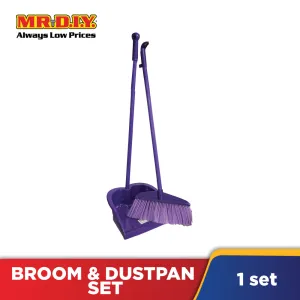 (MR.DIY) Broom and Dustpan Set Cleaning
