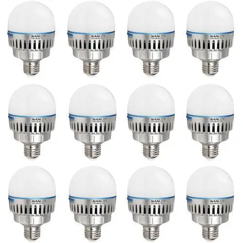 Nanlite PavoBulb 10C Bi-Colour RGBWW LED Bulb (12-Light Kit)