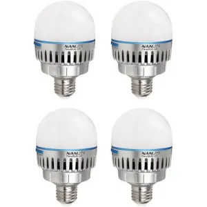 Nanlite PavoBulb 10C Bi-Colour RGBWW LED Bulb (4-Light Kit)