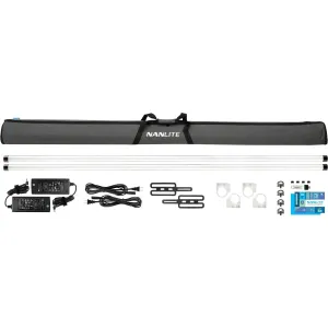 Nanlite PavoTube II 60XR RGB LED Pixel Tube Light (240cm, 2-Light Kit)