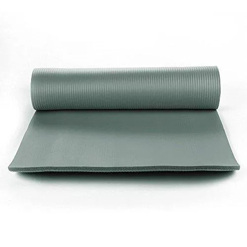 NBR Foam Yoga Mat 15mm Thick - Dark Grey