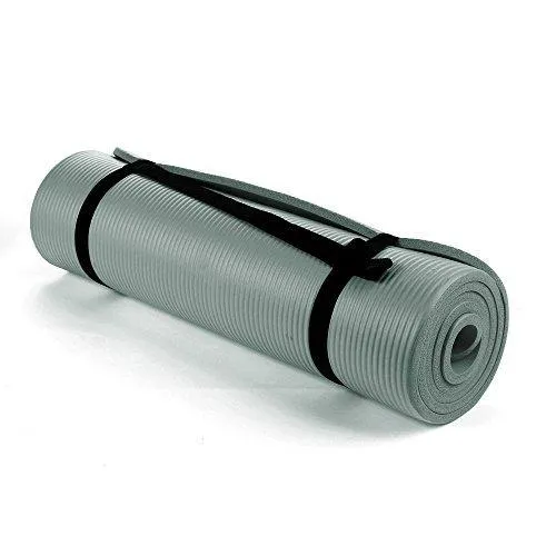NBR Foam Yoga Mat 15mm Thick - Dark Grey