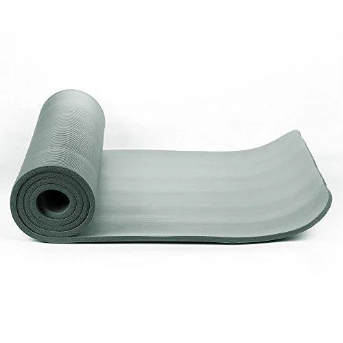 NBR Foam Yoga Mat 15mm Thick - Dark Grey