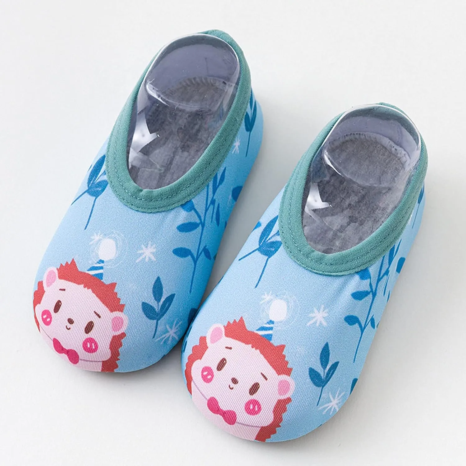 Newborn Baby Boys Girls Booties Stay On Socks Non Skid Soft Sole Infant Toddler Warm Winter Barefoot Aqua Socks Shoes