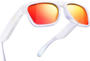 OhO Smart Glasses,Polarized Sunglasses with Bluetooth Speaker,Athletic/Outdoor UV Protection and Voice Control,Unisex