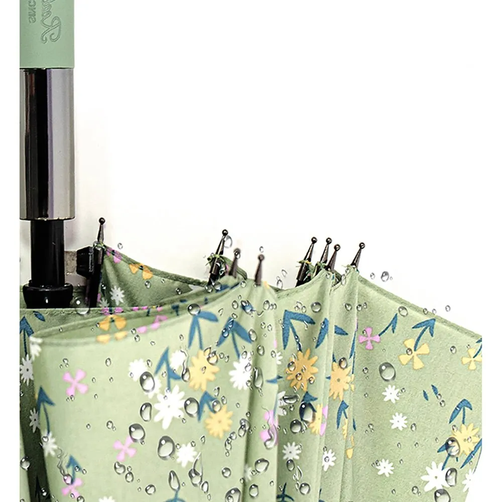 Olive Floral border Style Umbrella for Teens and Adults