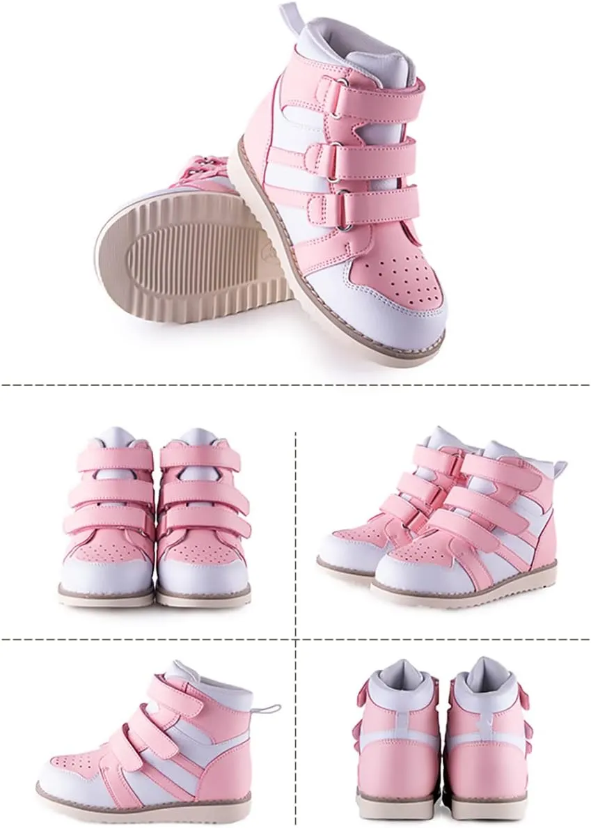 Orthopedic Shoes for Kids and Toddlers,High Back Corrective Sneakers with Ankle and Arch Support for Boys and Girls Flat Foot