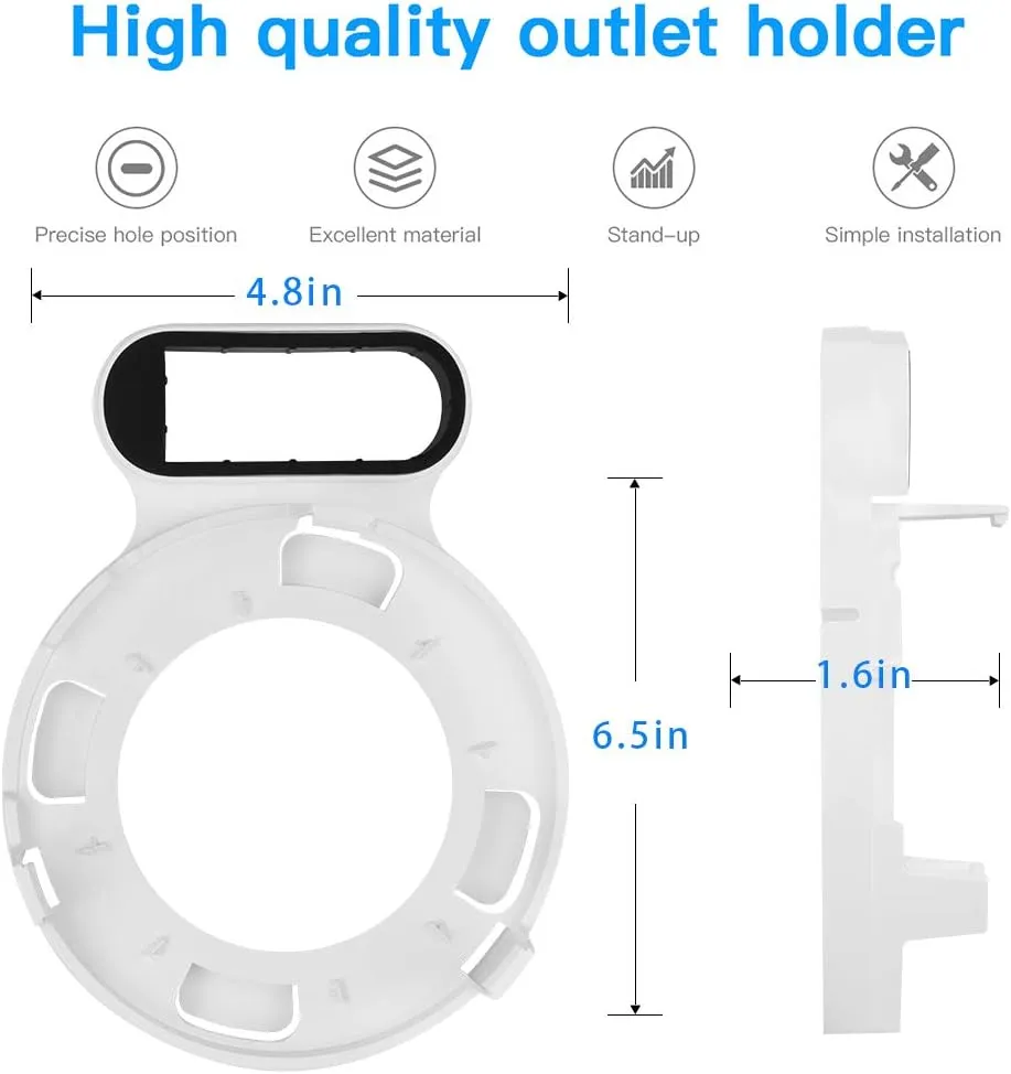 Outlet Holder Mount for TP-Link Deco M5, TP-Link Deco P7 Whole Home Mesh WiFi System, Sturdy Wall Mount Bracket for TP-Link Home WiFi by Koroao (2-Pack)