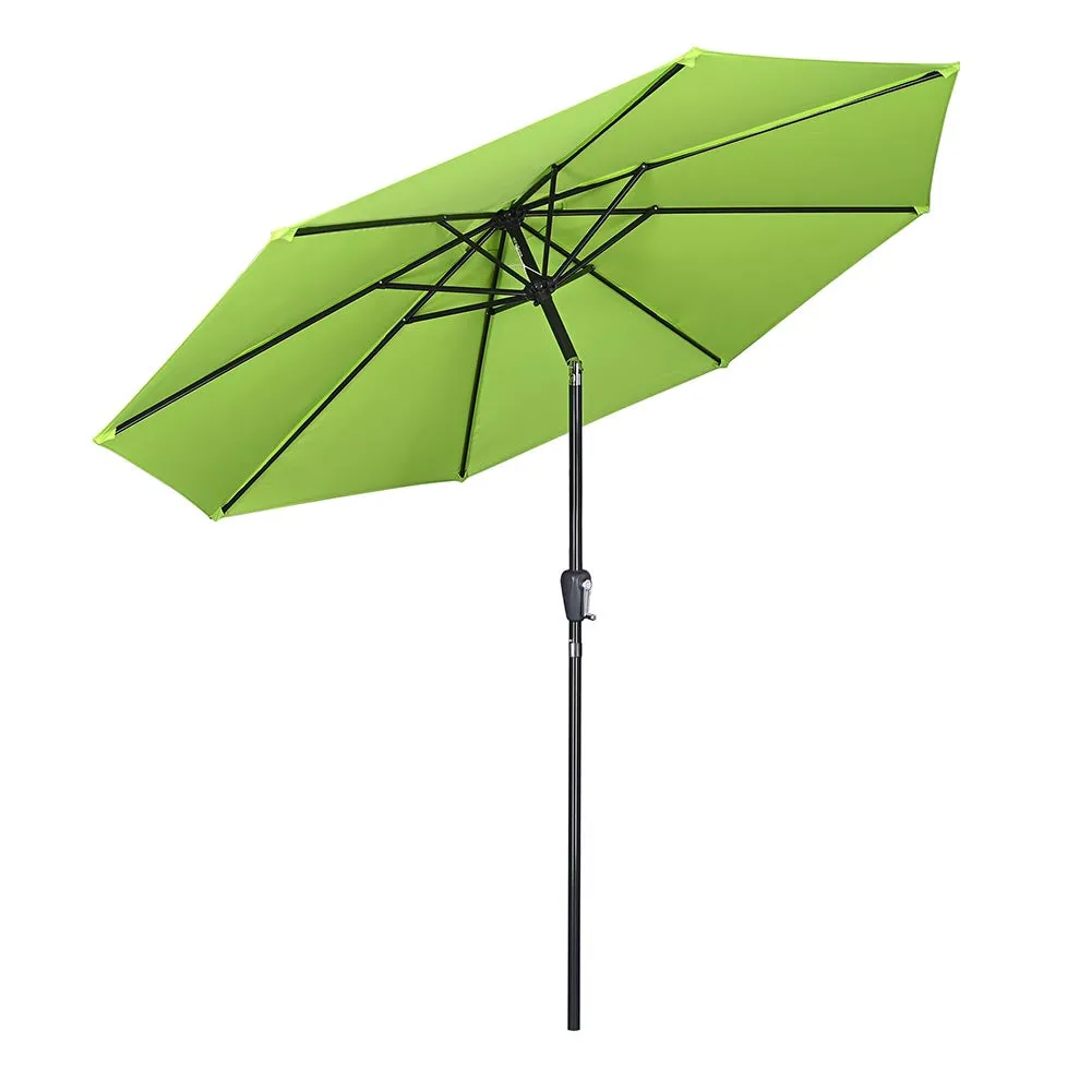 Patio Umbrella Tilt 10ft 8-Rib 220 gsm Canopy UV50 